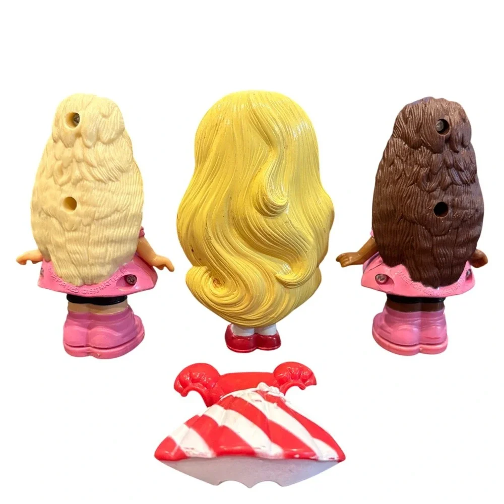 1993 Mini McDonald‎ Sally Secrets and Lil Miss Candy Stripe Dolls Lot 3 Vintage